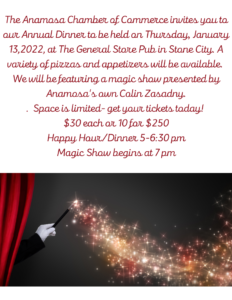Annual Dinner & Magic Show @ The General Store |  |  | 